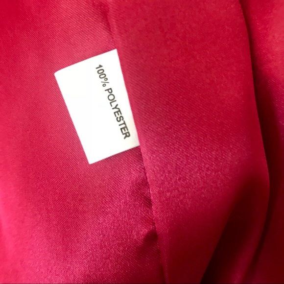 NWT Faux fur long hair burgundy coat - Picture 8 of 8